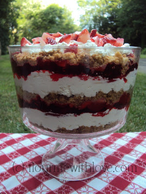 Strawberry shortcake trifle 018